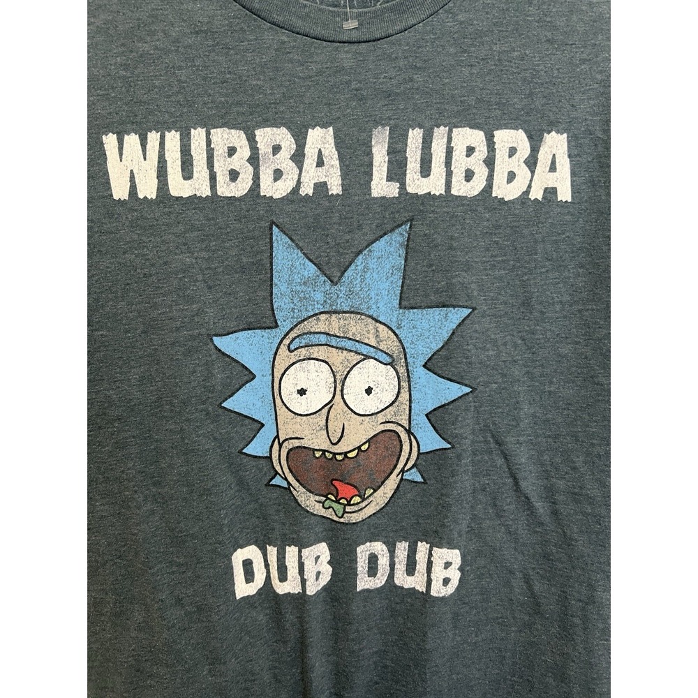 RICK AND MORTY Adult Swim Wubba Lubba Dub Dub T-Shirt Size L